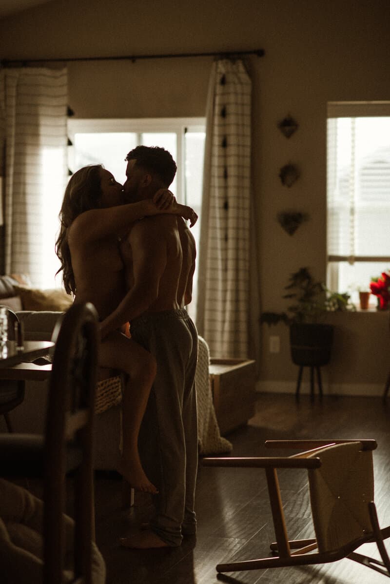 Couples boudoir session